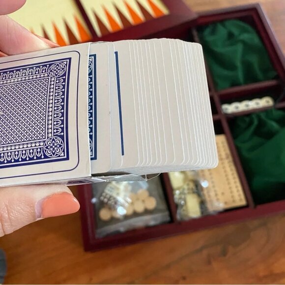 7 in 1 Wooden Game Set NIB - Picture 8 of 16